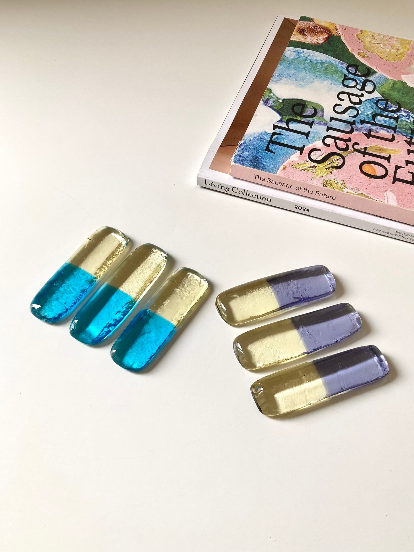 Set di poggia posate banana-blu