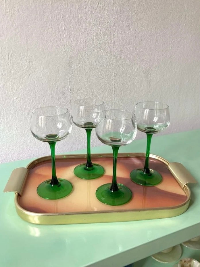 Luminarc tapered stem wine glass set
