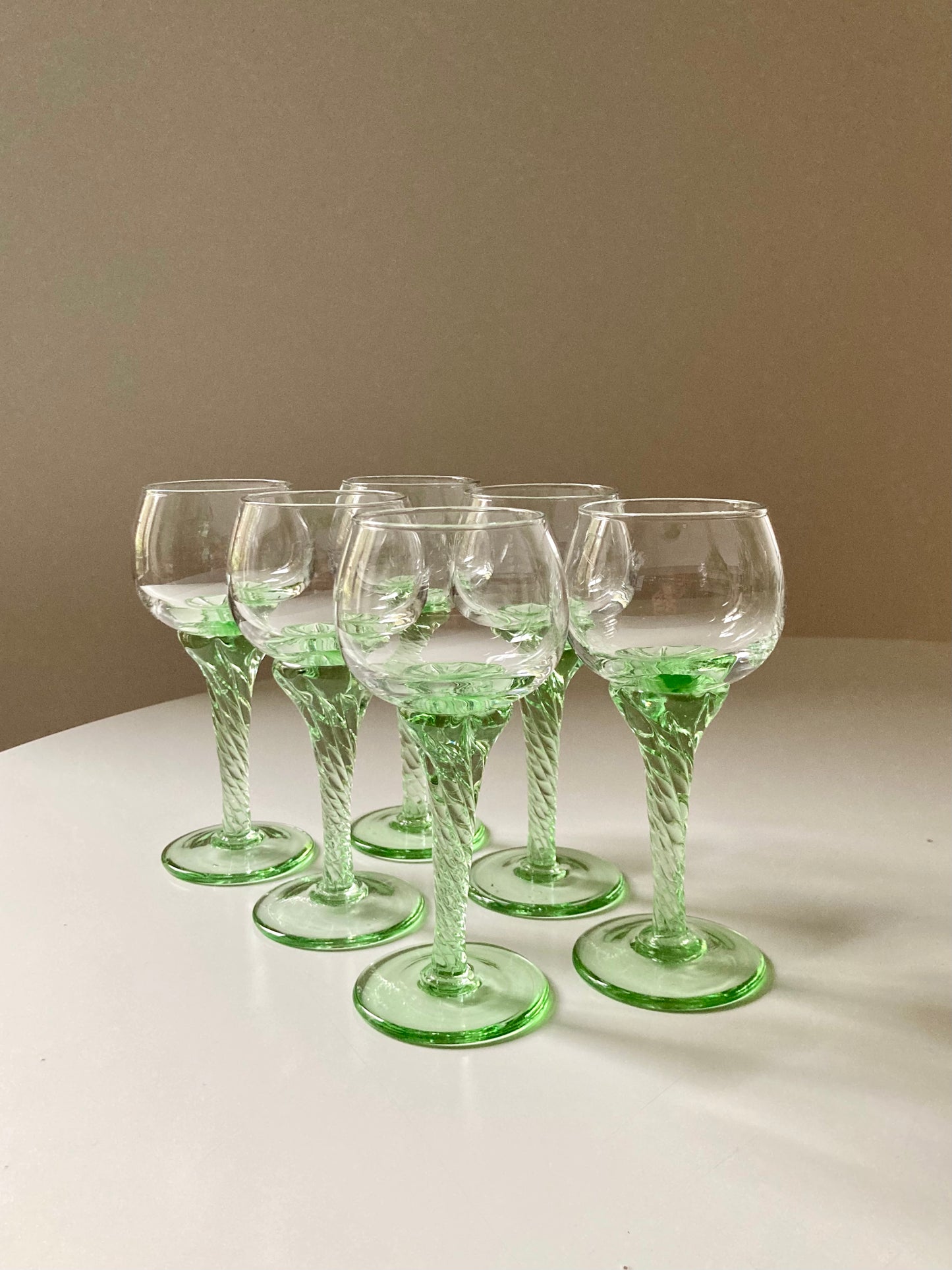 Set of 6 handmade glasses