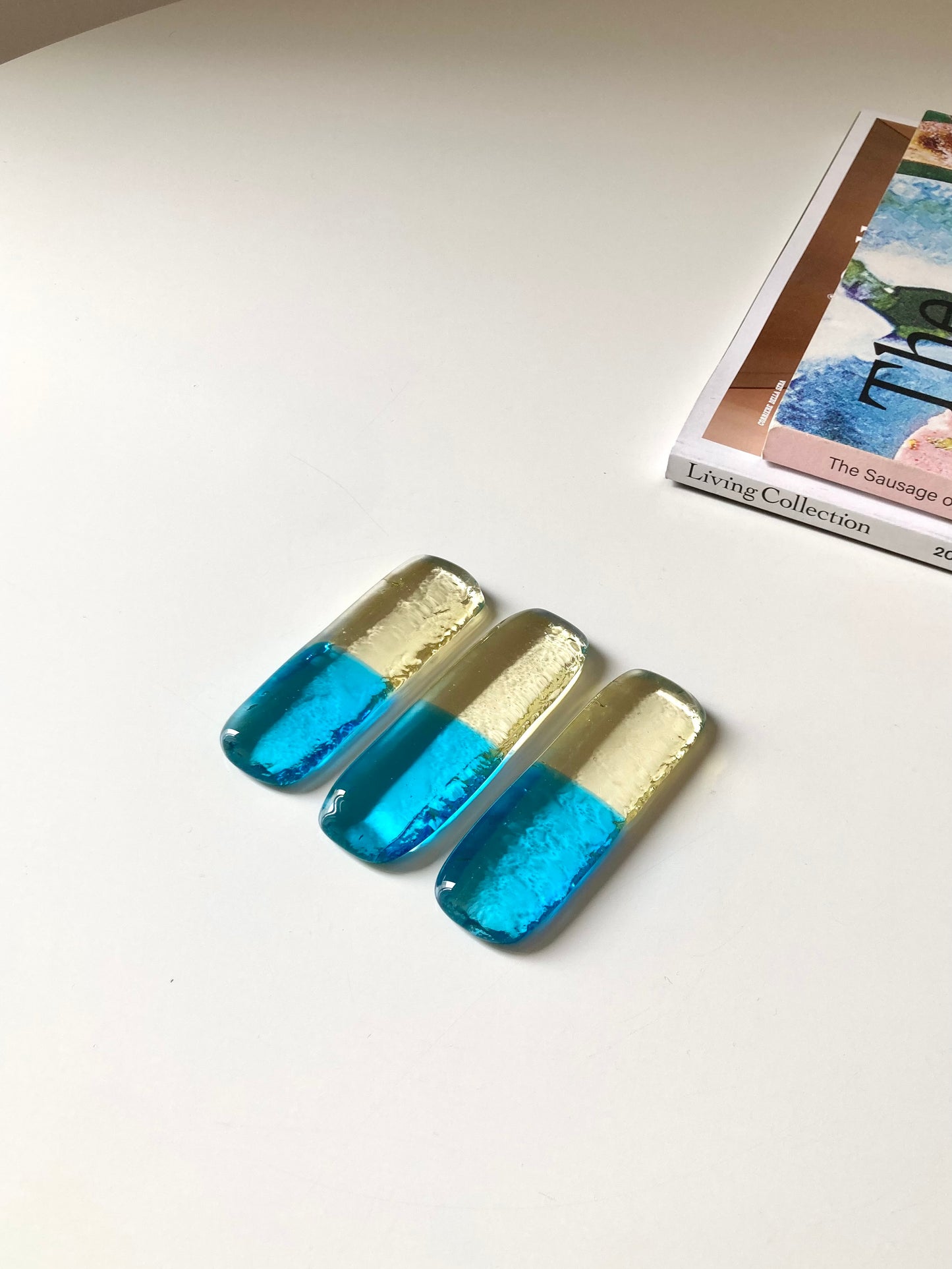 Set di poggia posate banana-blu