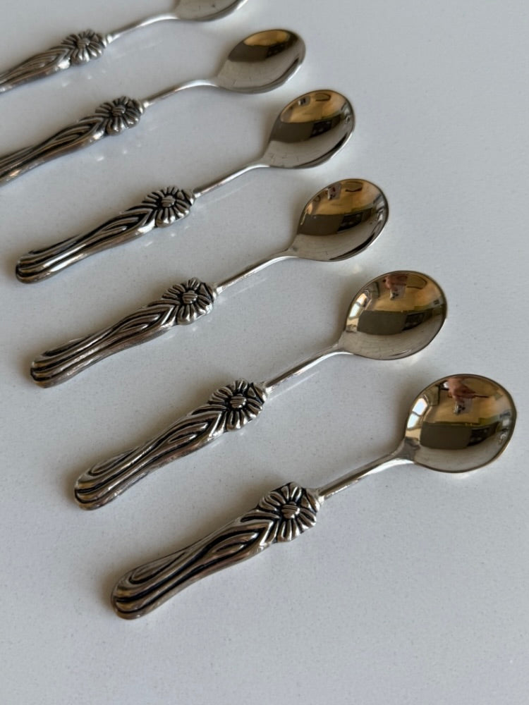 Rosetta ~ Set 6 cucchiaini con fiocco