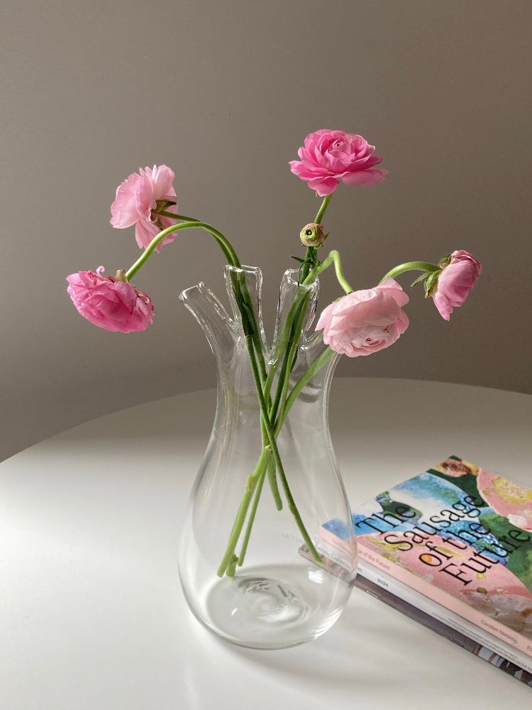 Vaso finocchio in vetro di Murano