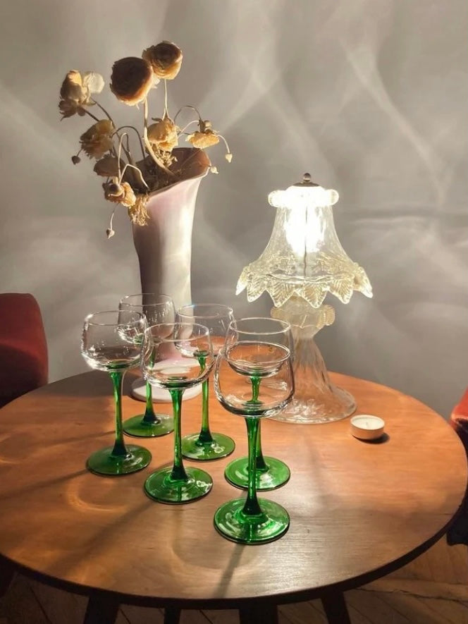 Luminarc tapered stem wine glass set