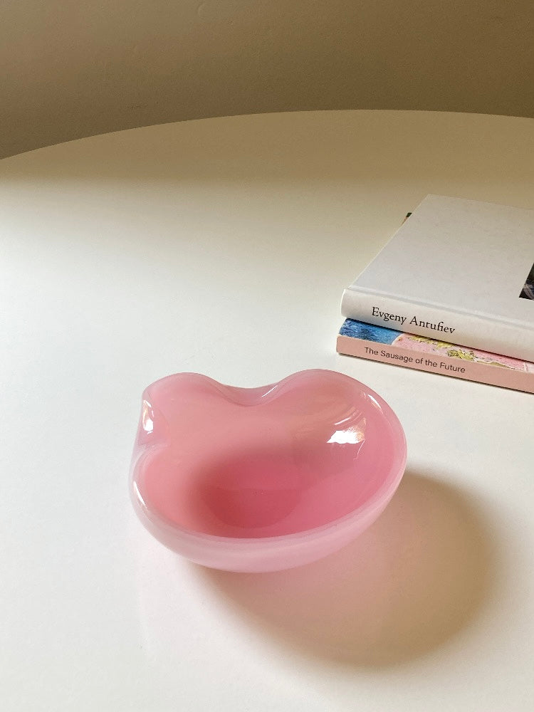 Ciotola posacenere di Murano rosa opalino