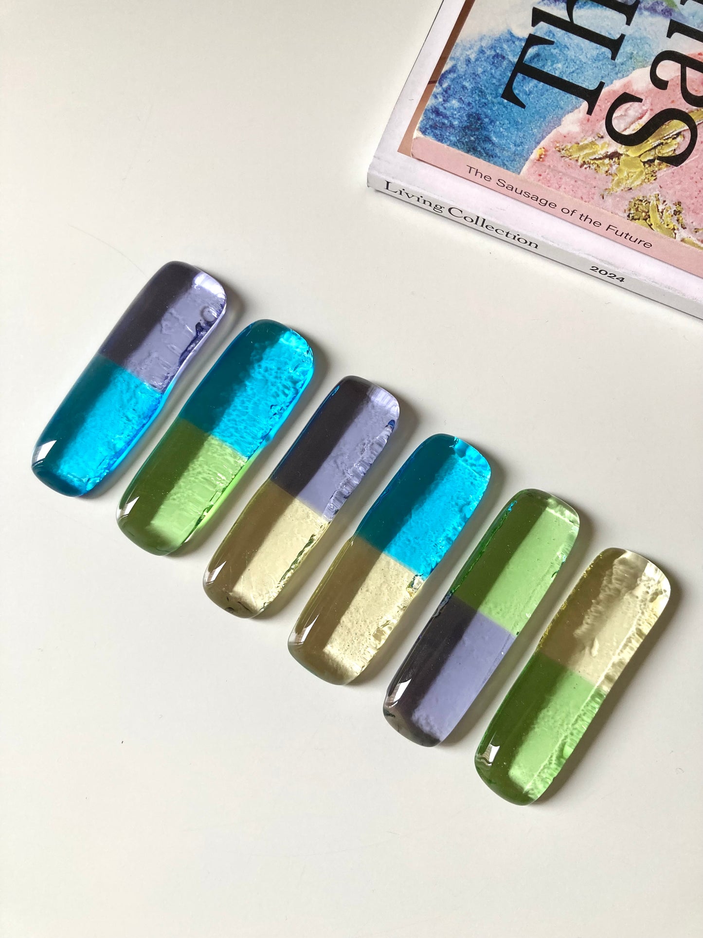 Set misto pastello di 6 poggia posate