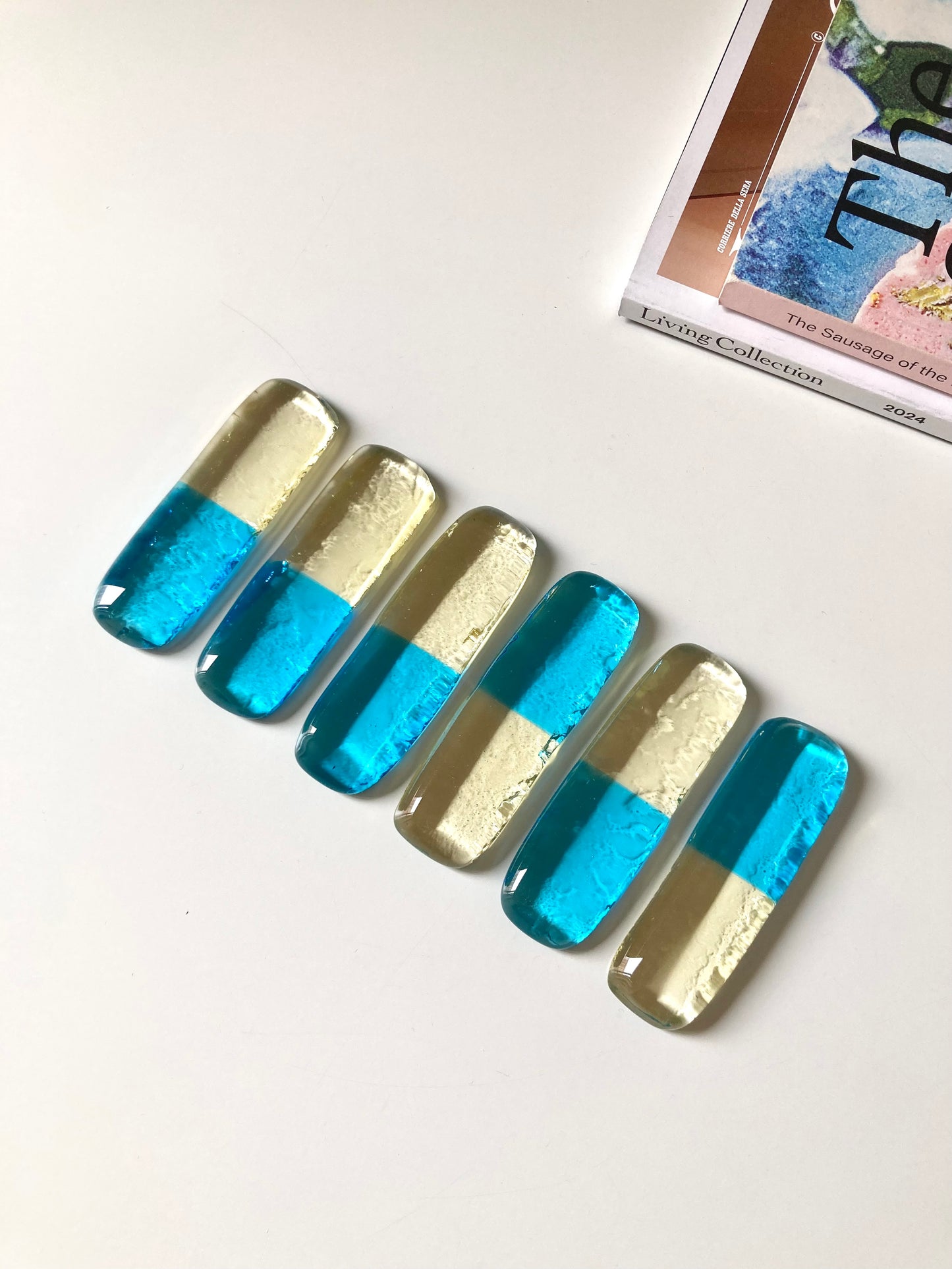 Set di poggia posate banana-blu