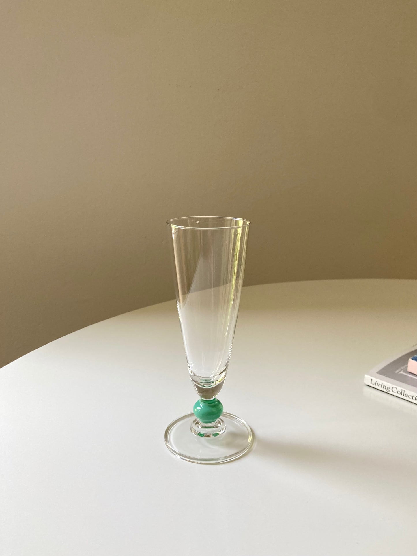 Set di 6 flute con dettaglio turchese