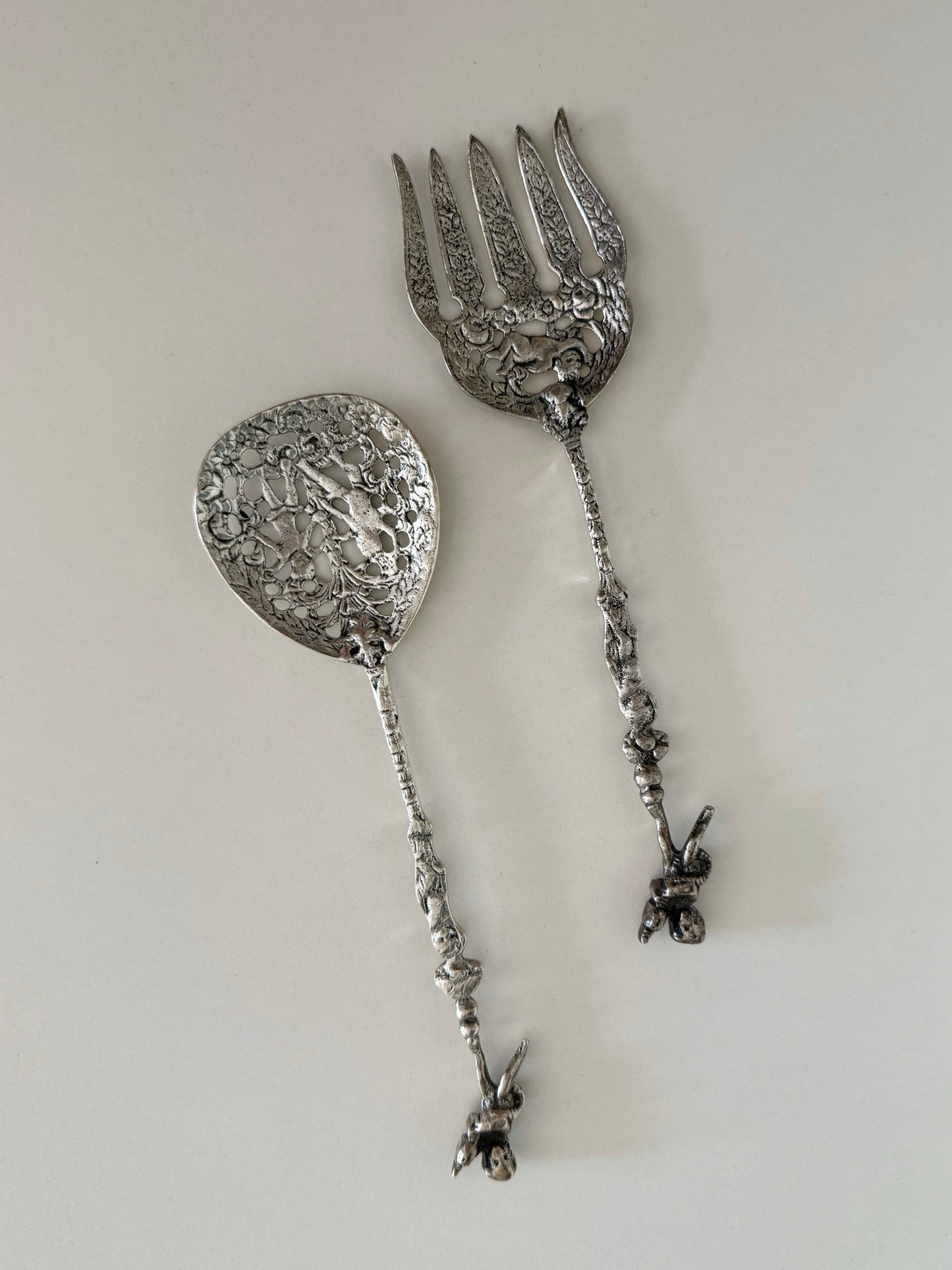 Rosetta ~ Coppia di posate da portata