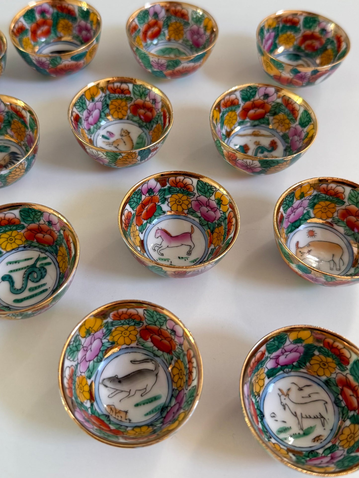 Rosetta ~ Set 12 bicchierini da sakè