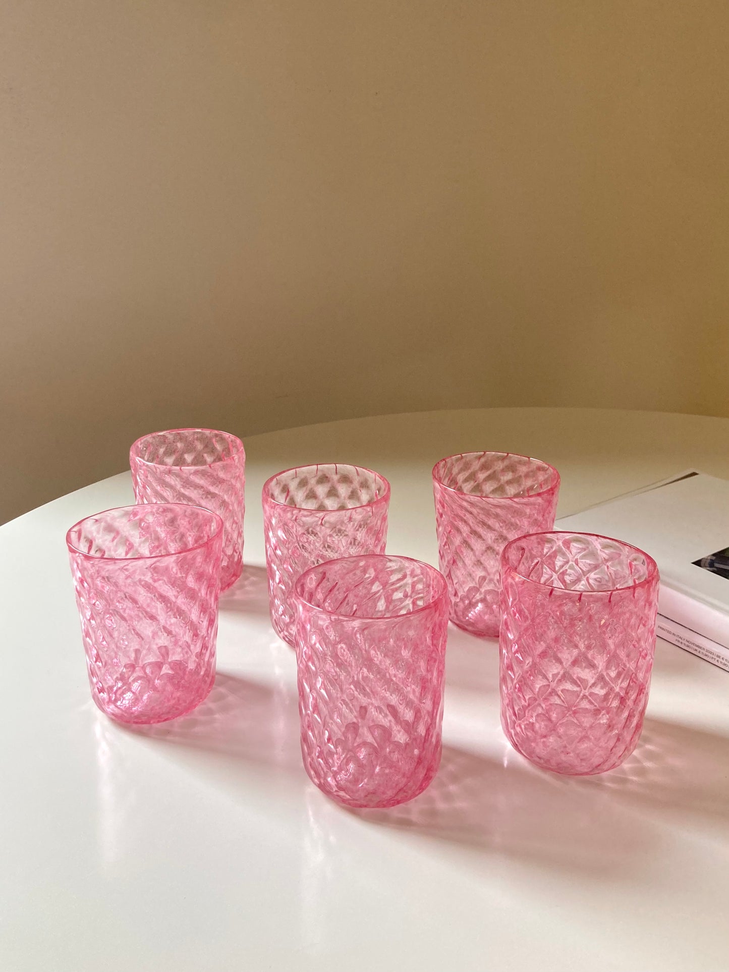 Set di goti veneziani balloton rosa