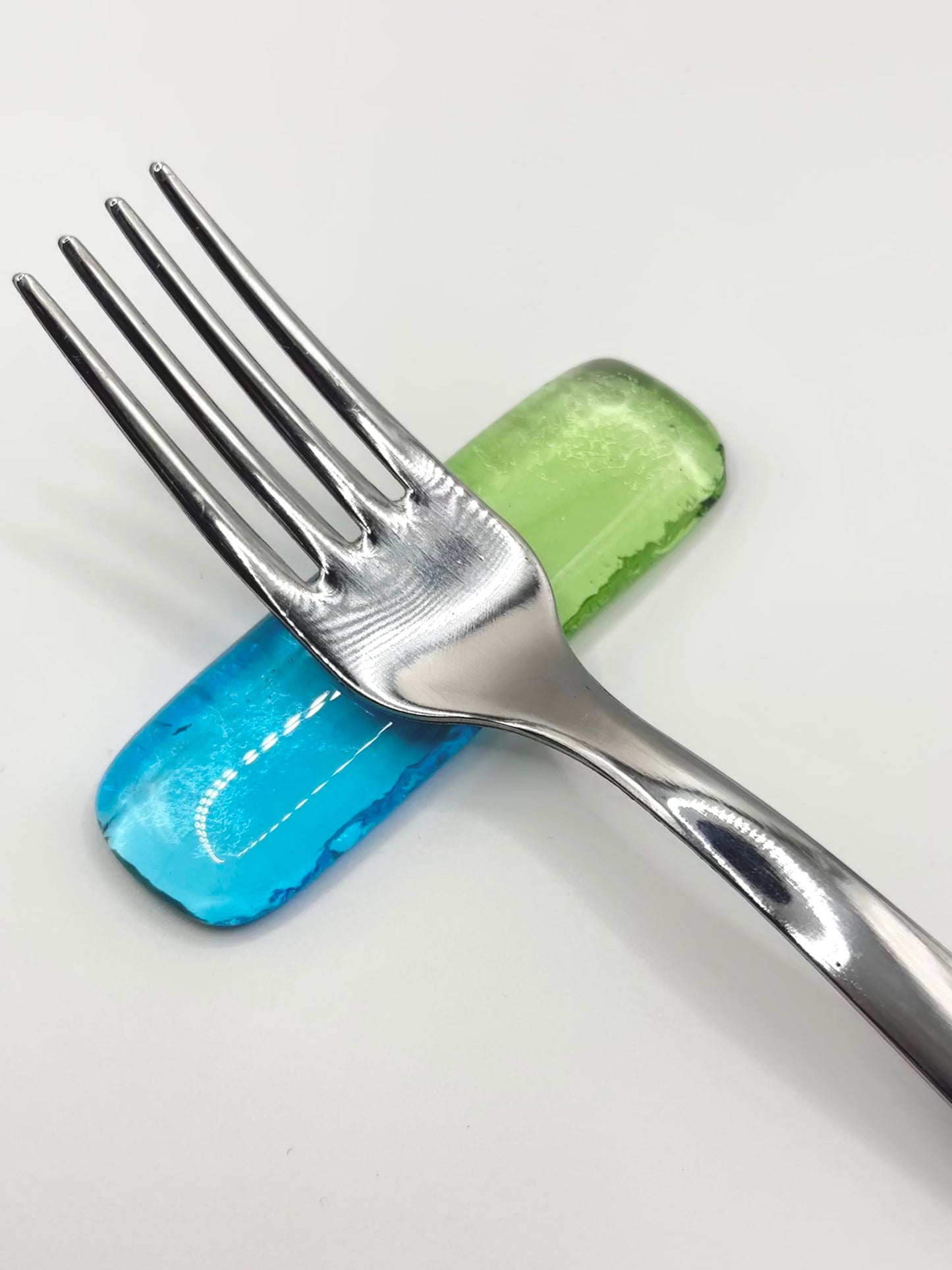Set di poggia posate blu-verde