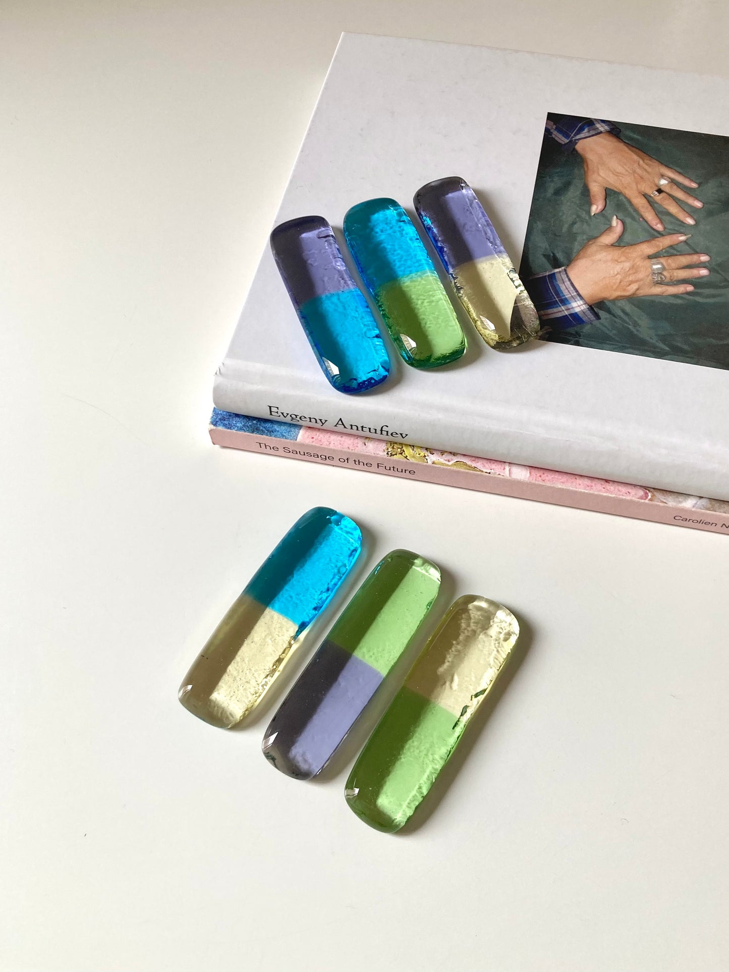 Set misto pastello di 6 poggia posate