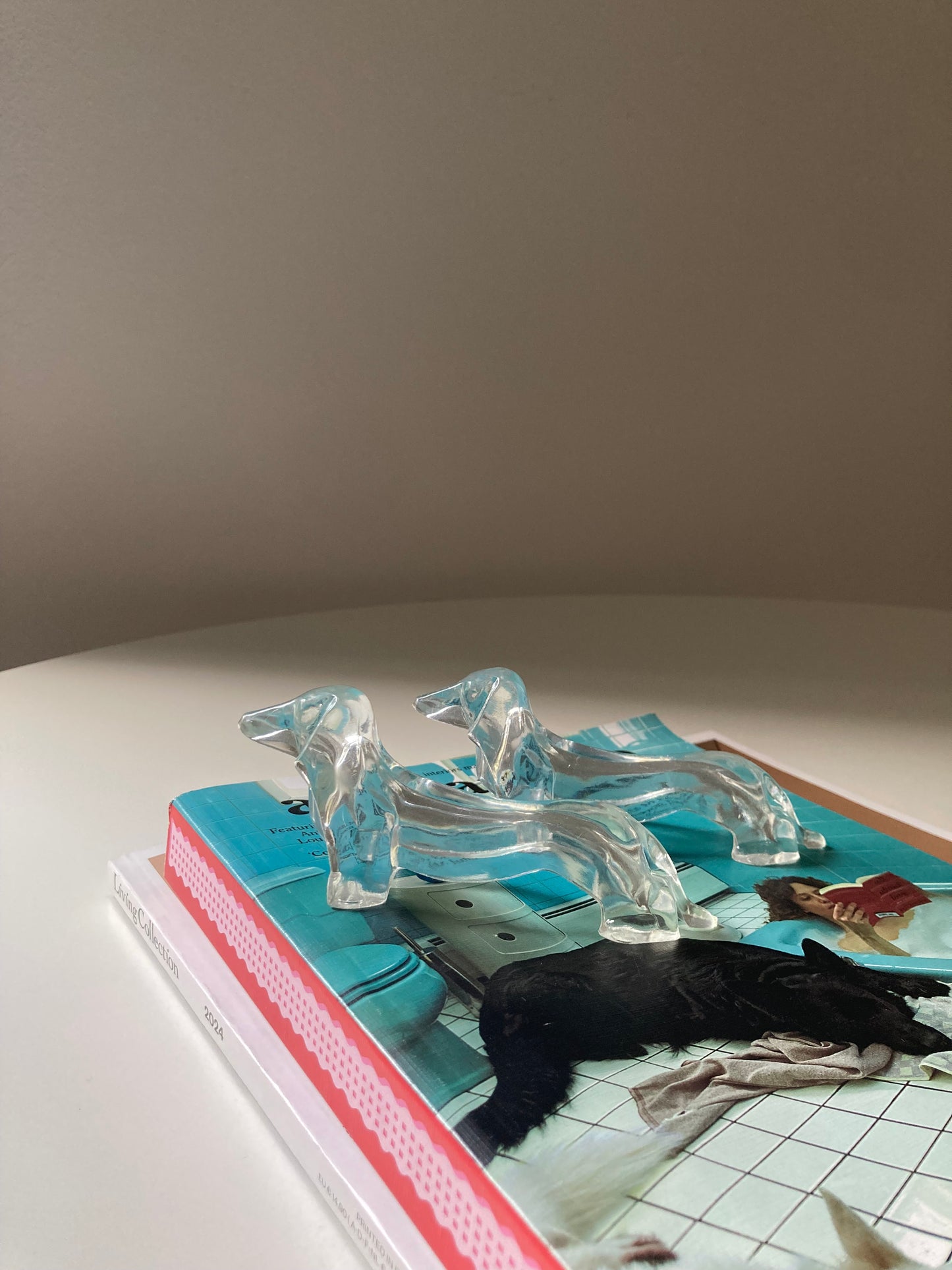 Set 6 bassotti poggia posate trasparenti