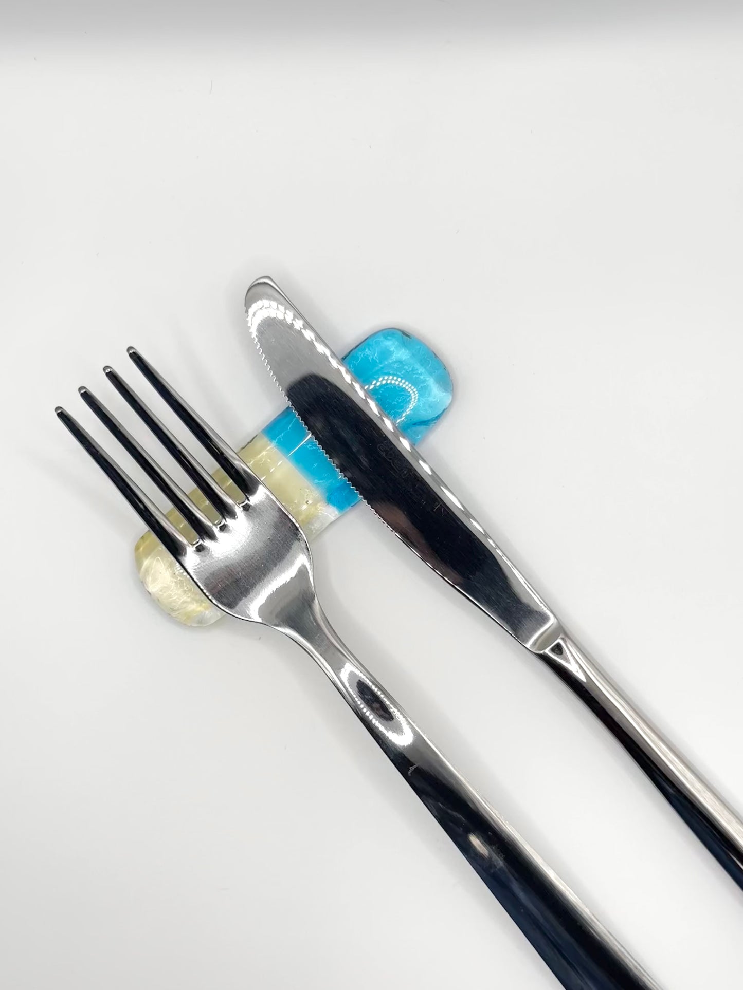 Set di poggia posate banana-blu