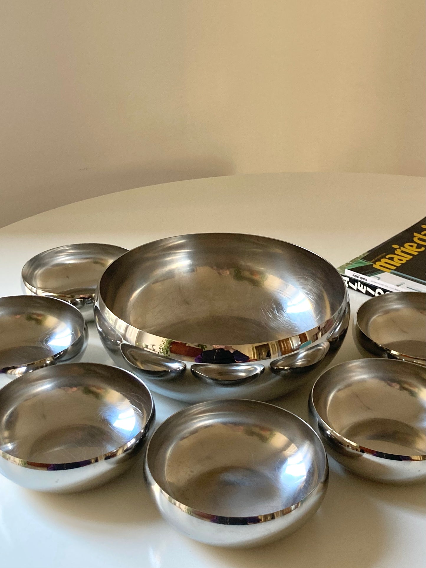 Set ciotole in acciaio per dessert