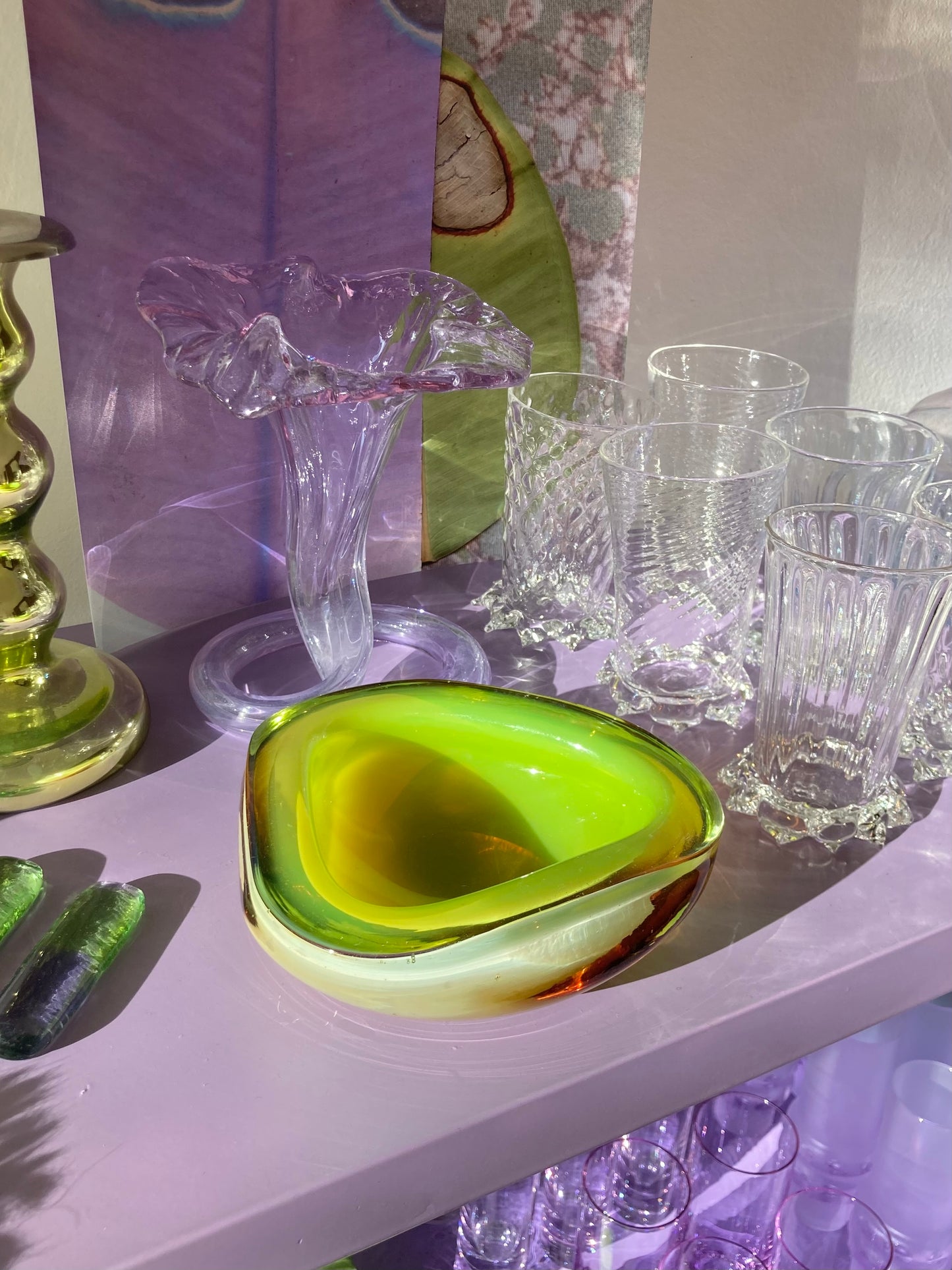Grande svuotatasche in vetro di Murano
