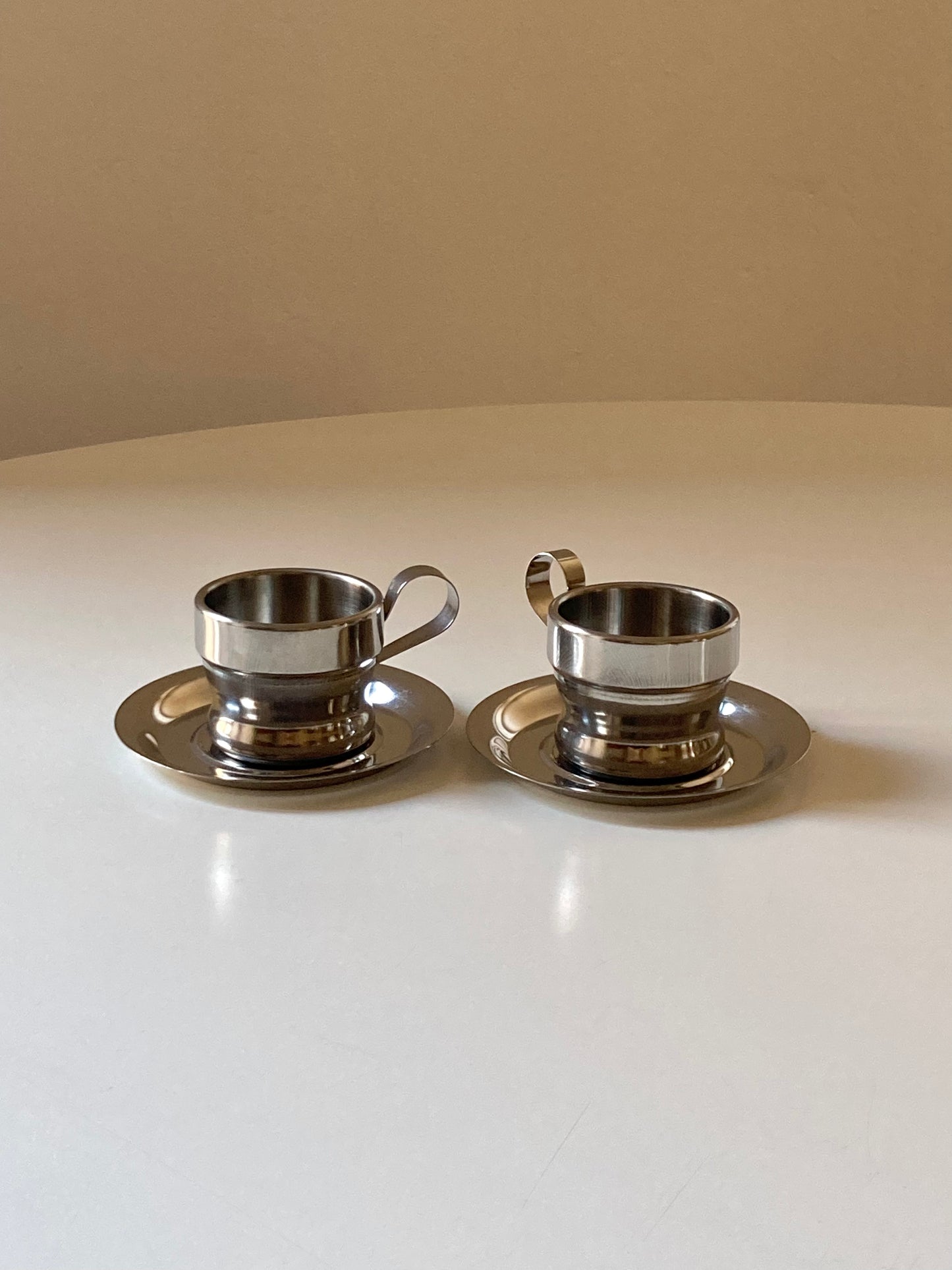 Set of 4 Rivadossi cups with sugar bowl