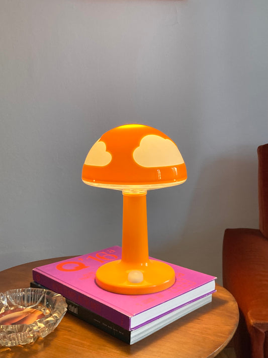 Vintage orange Skojig lamp IKEA