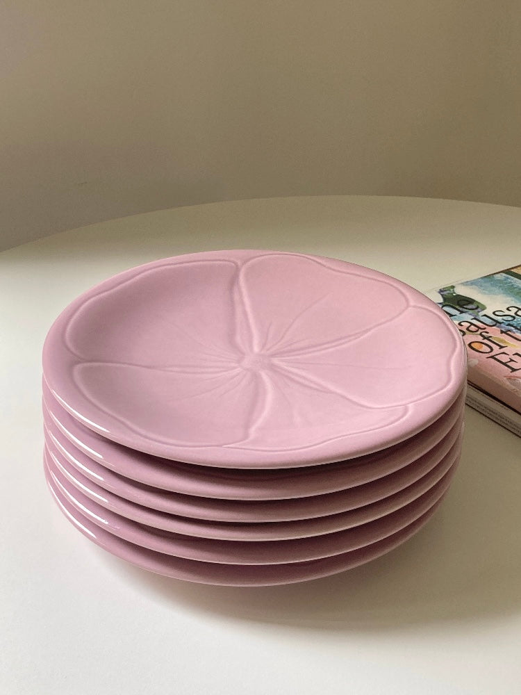 Set di 6 grandi piatti piani francesi