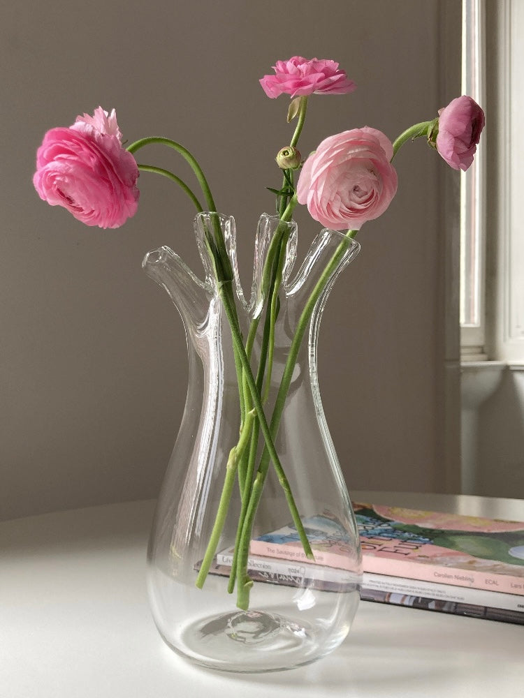 Vaso finocchio in vetro di Murano