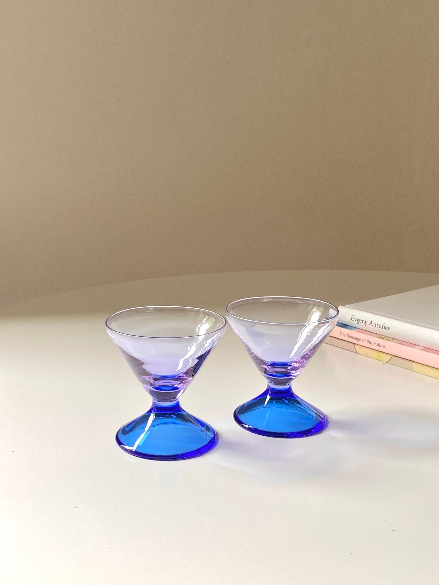 Set 4 coppette dessert blu e viola