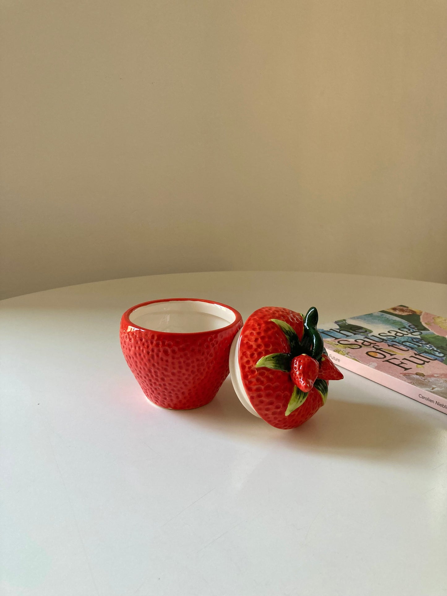 Barattolo fragola in ceramica