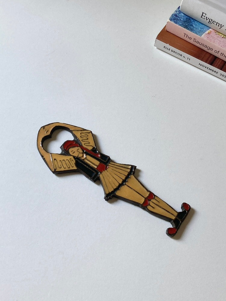 Apribottiglie soldatino greco in ottone