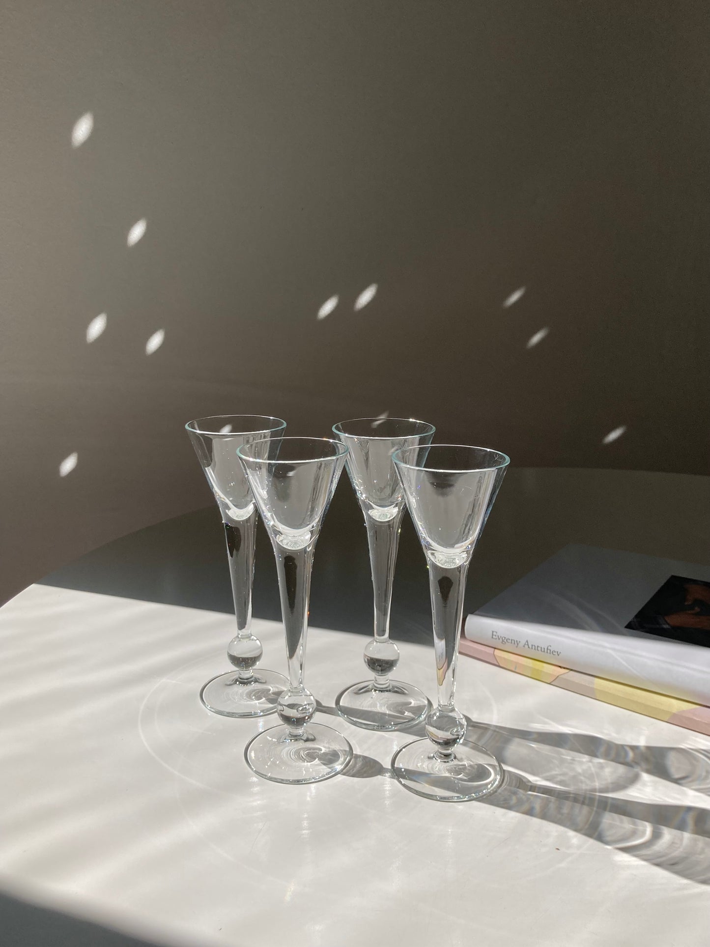 Set of 4 tall bitter glasses