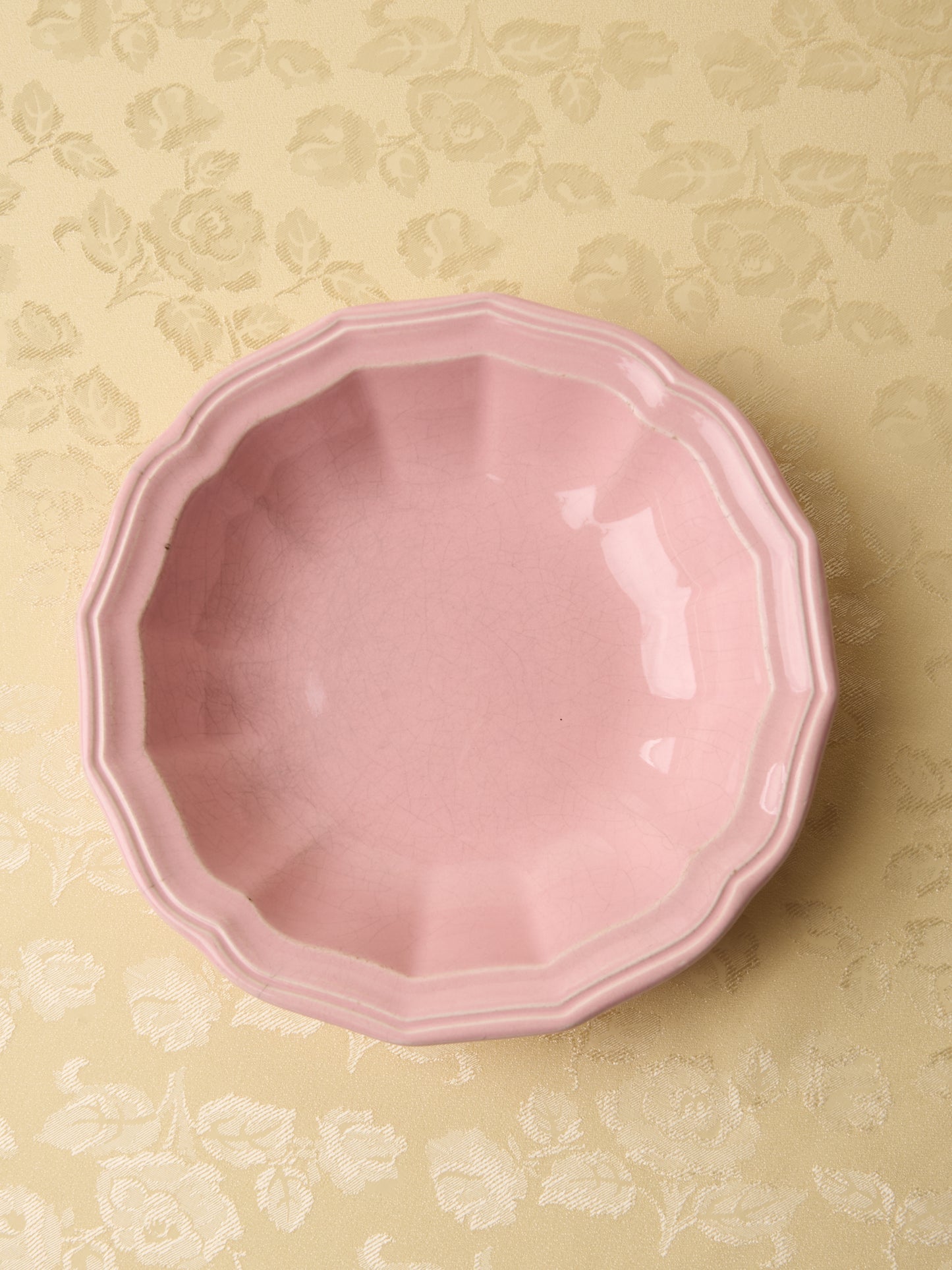 Set of 4 pink French ceramic bowls