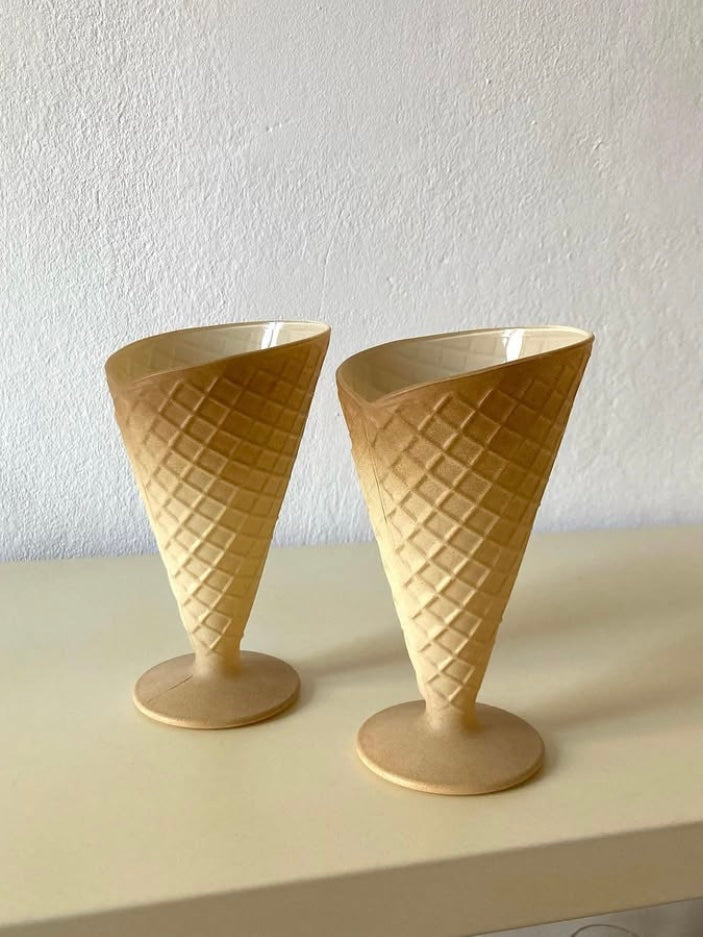 Coppe da dessert a forma di cono