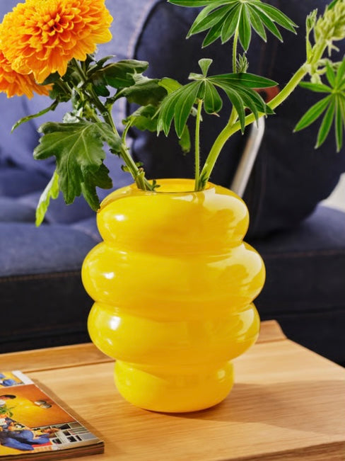 Vaso in vetro giallo IKEA KALLARHALS