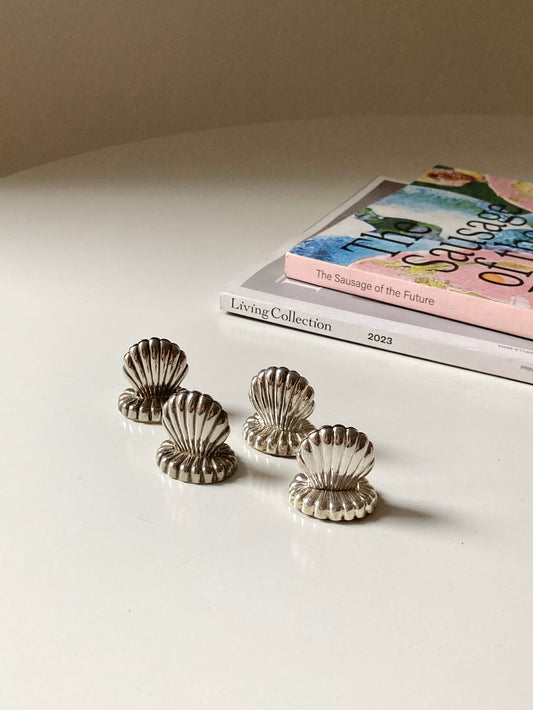 Set di 4 segnaposto conchiglia