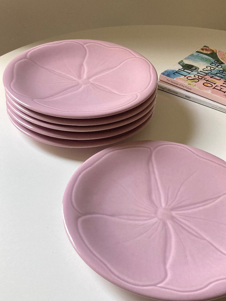 Set di 6 grandi piatti piani francesi