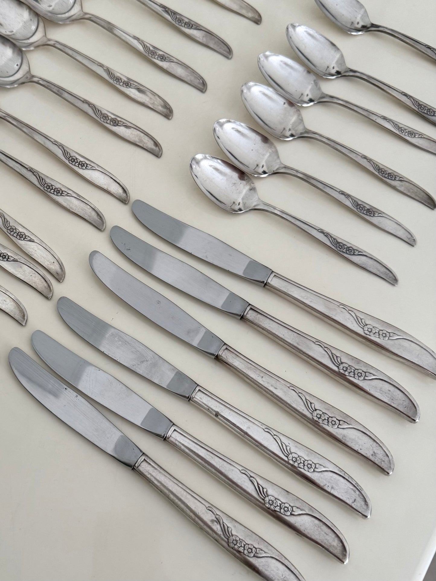 Rosetta ~ Servizio di 24 posate vintage