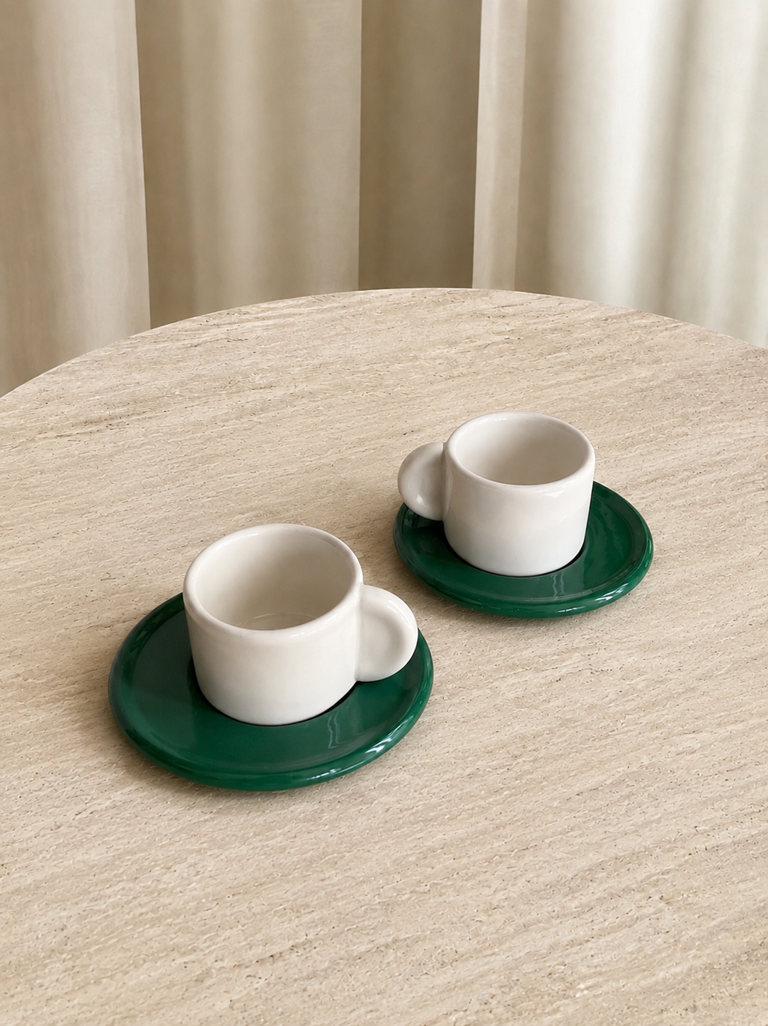 Coppia di due tazzine da caffè