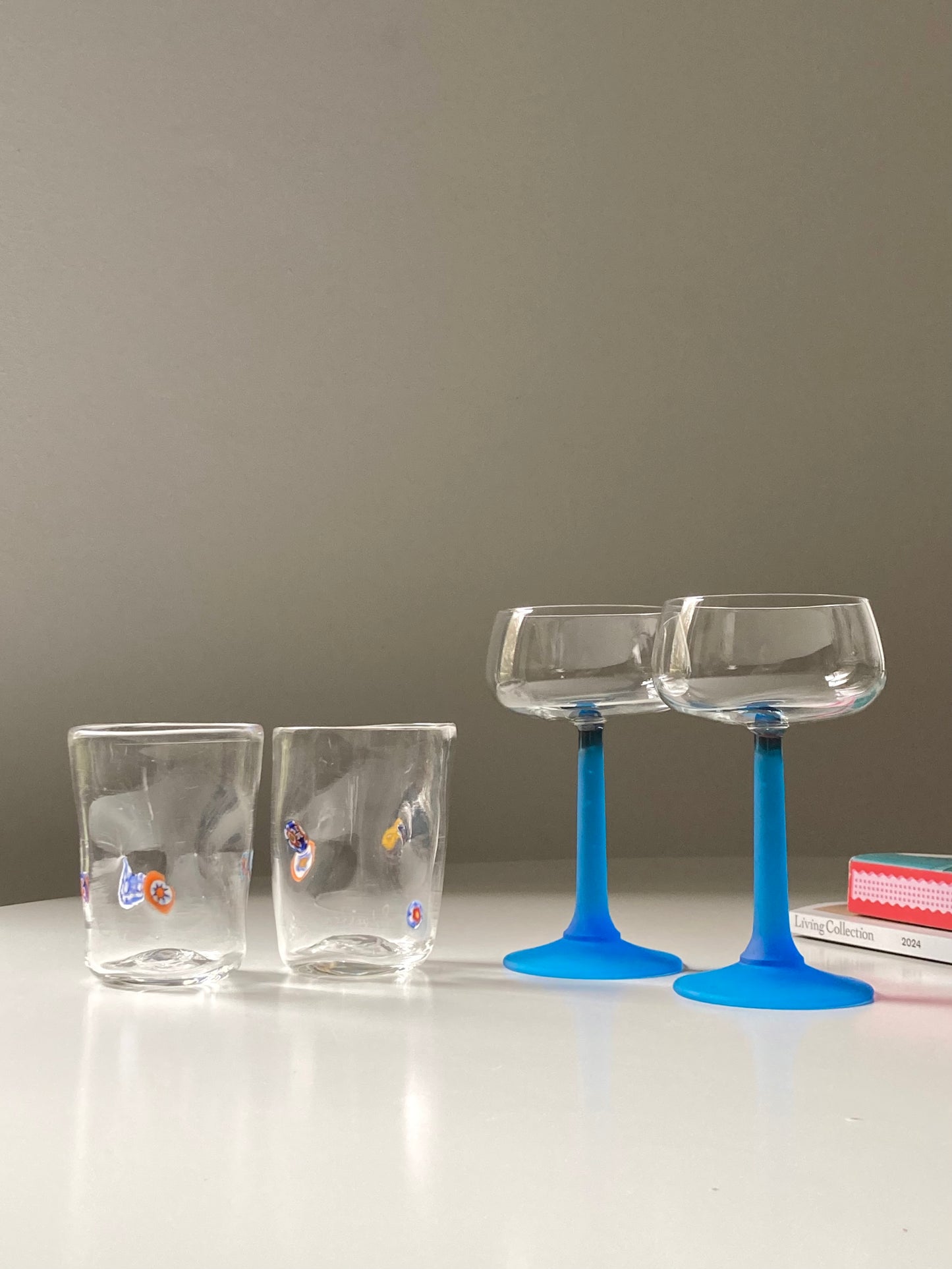 Set di 4 bicchieri in vetro di Murano