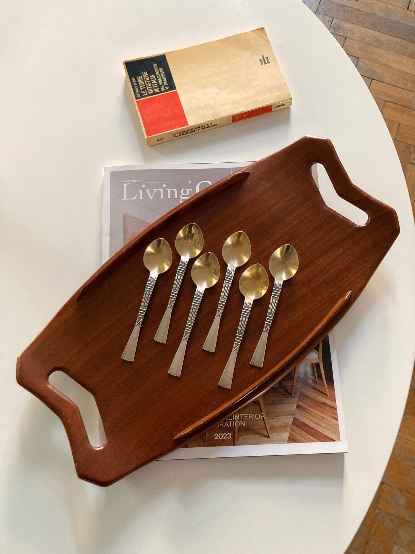 Danish style tray in bent wood