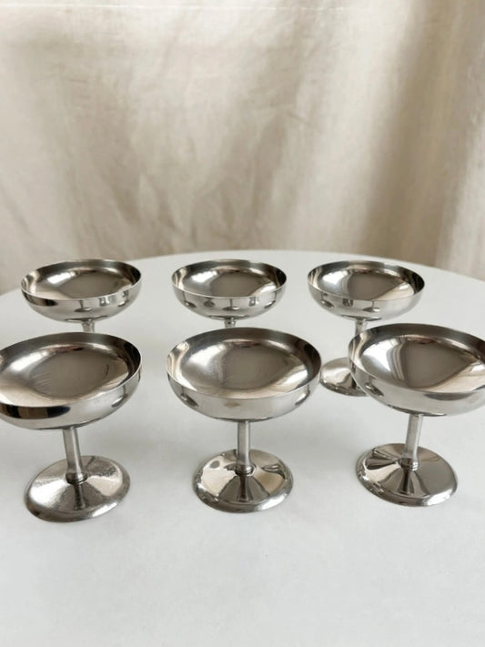 Rental ~ Coppe alte vintage in acciaio