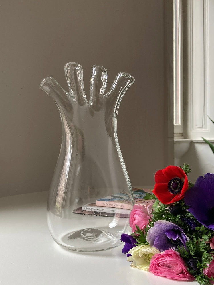 Vaso finocchio in vetro di Murano