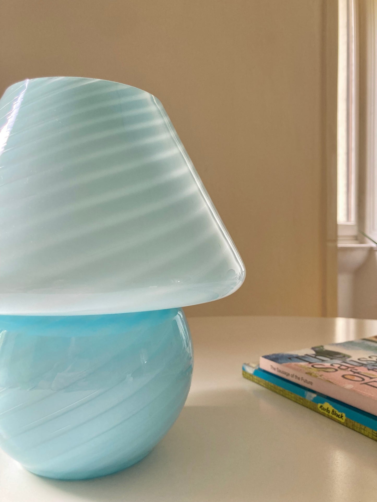 Murano glass mushroom lamp