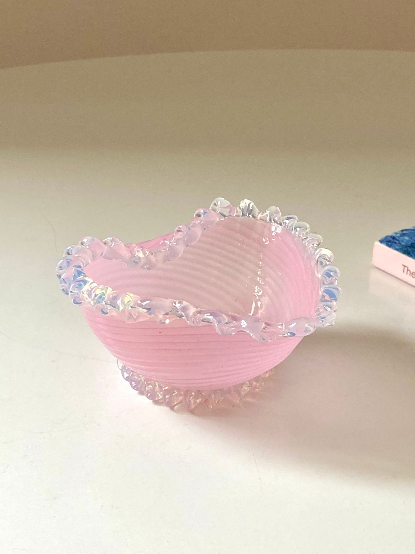 Pink heart-shaped bowl