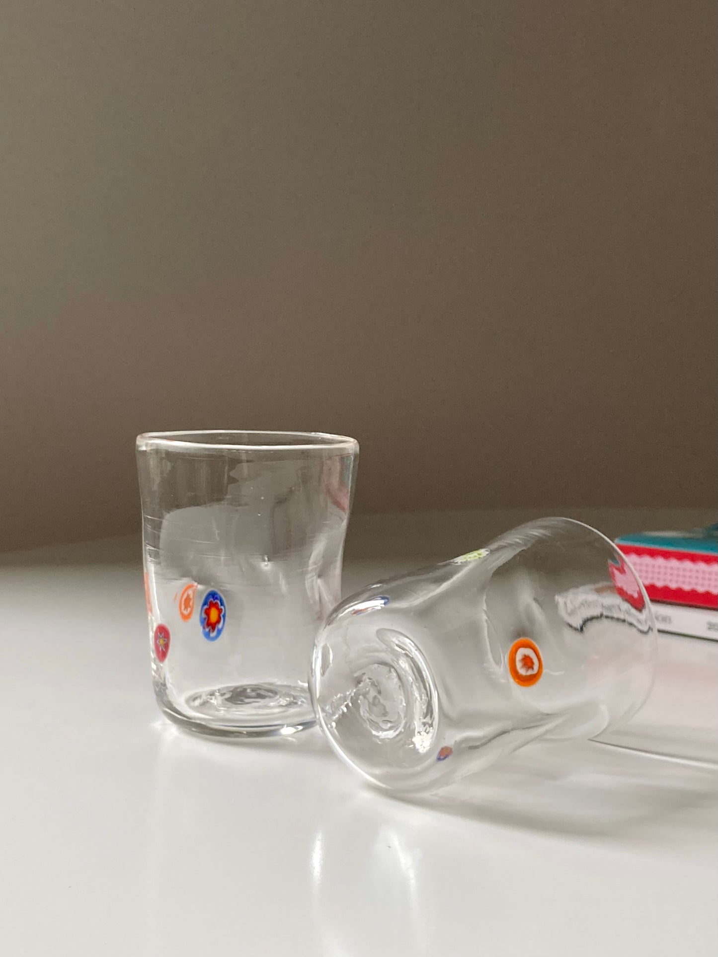 Set di 4 bicchieri in vetro di Murano