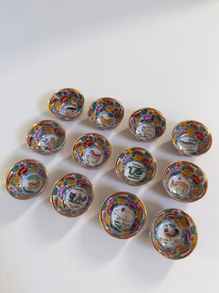 Rosetta ~ Set 12 bicchierini da sakè