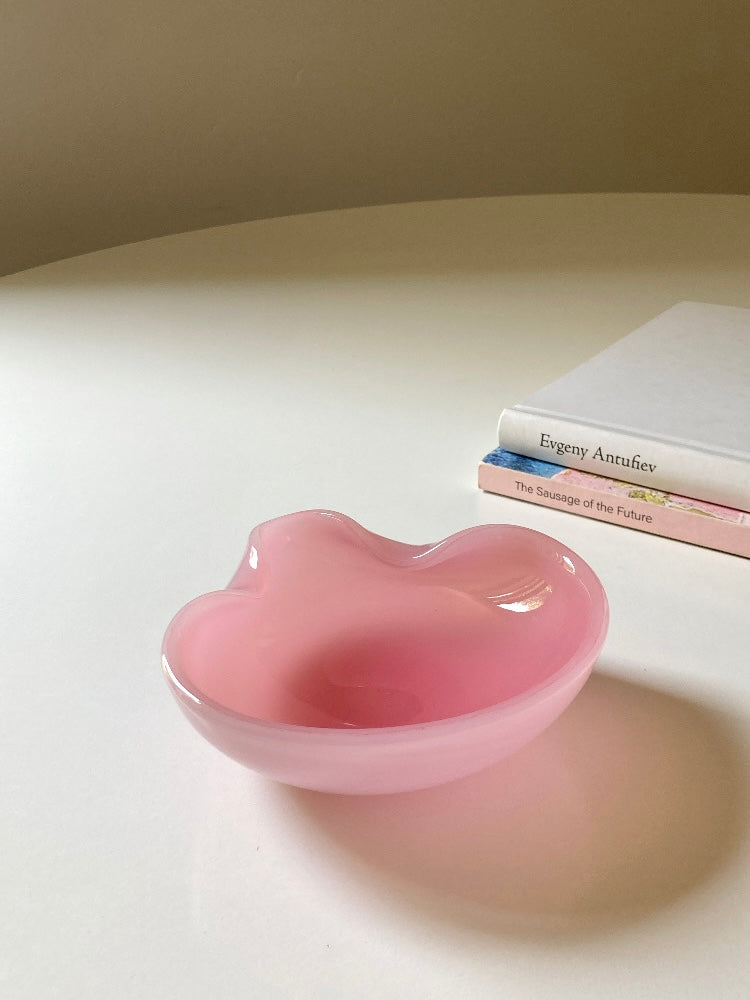 Ciotola posacenere di Murano rosa opalino