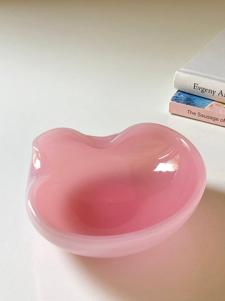 Ciotola posacenere di Murano rosa opalino