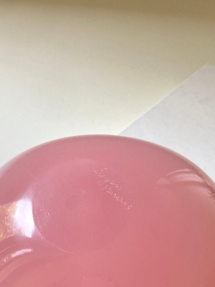 Ciotola posacenere di Murano rosa opalino
