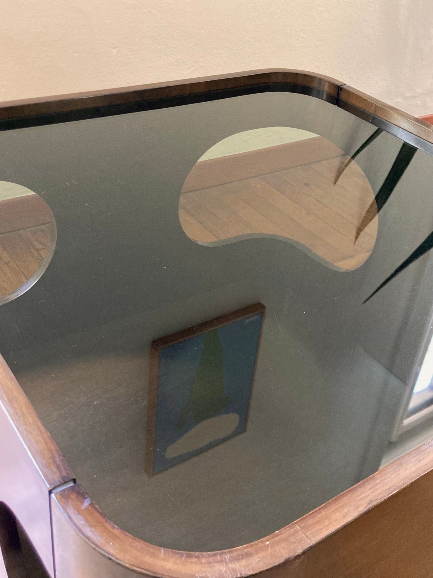 Vintage space age square coffee table