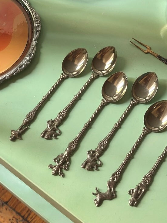 Set of 6 vintage coffee spoons