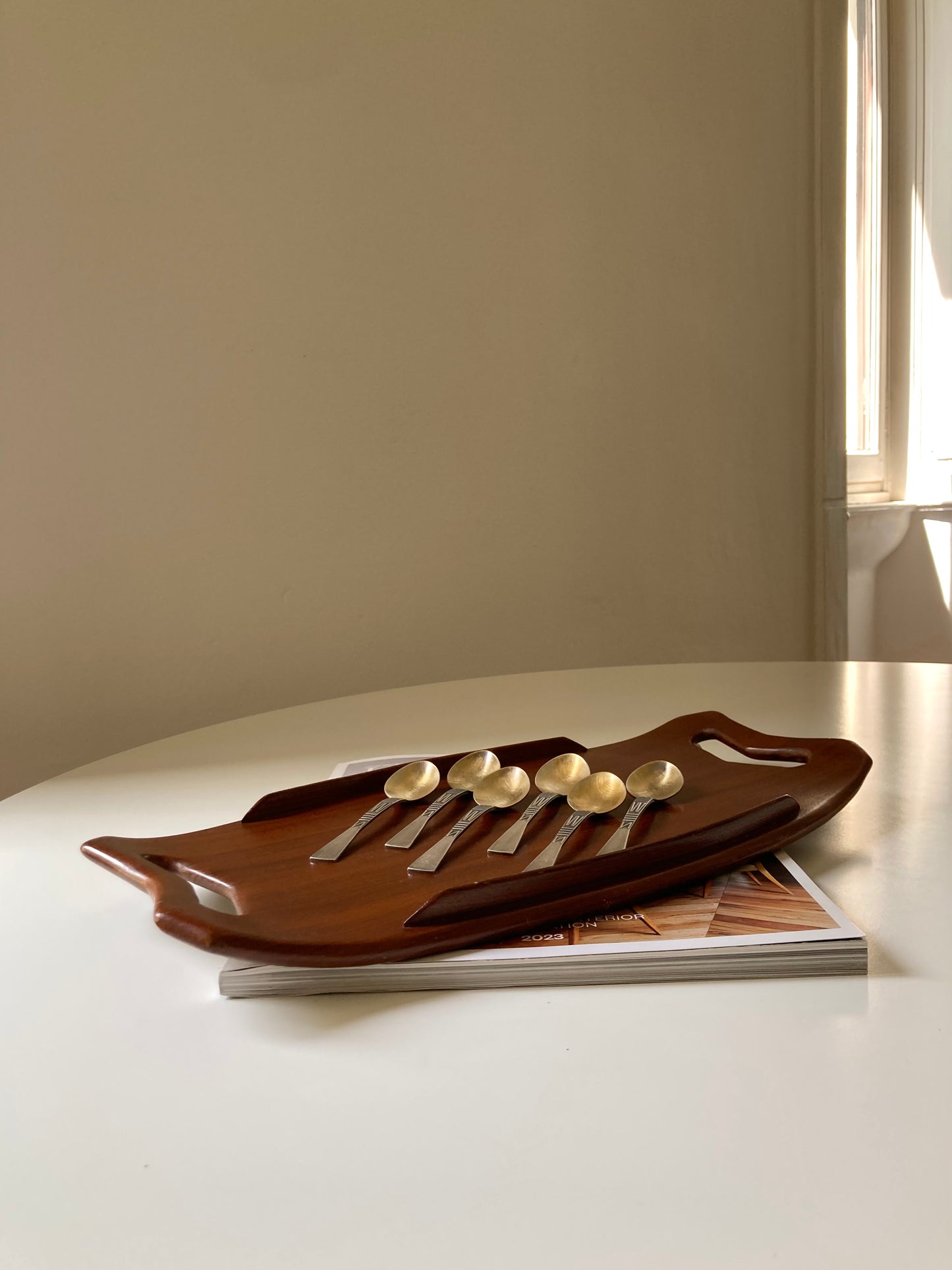 Danish style tray in bent wood