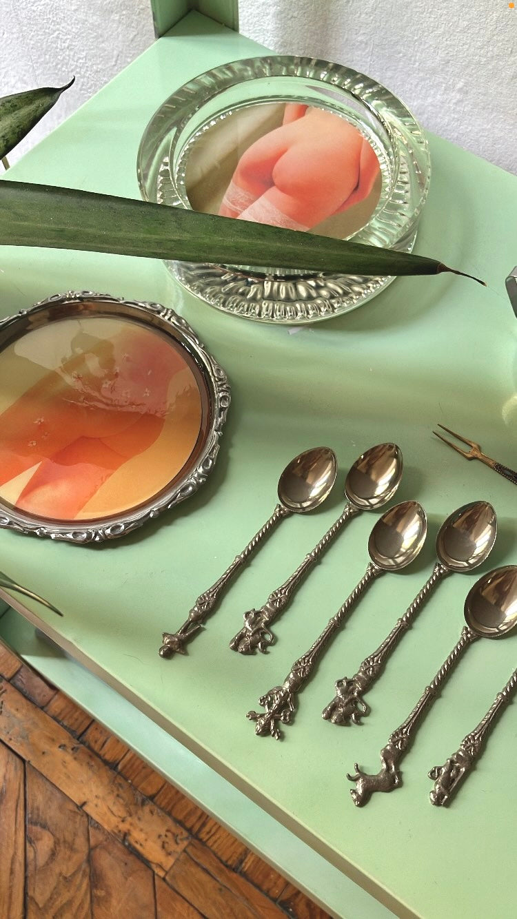 Set of 6 vintage coffee spoons